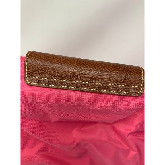 Longchamp Nylon Le Pliage Top Handle Bag in Flower /Pink Small AS IS CONDITION - Picture 8 of 13